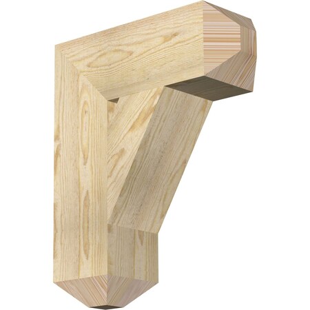 Ekena Millwork Traditional Craftsman Rough Sawn Bracket, Douglas Fir, 6"W x 18"D x 22"H BKT06X18X22TRA04RDF